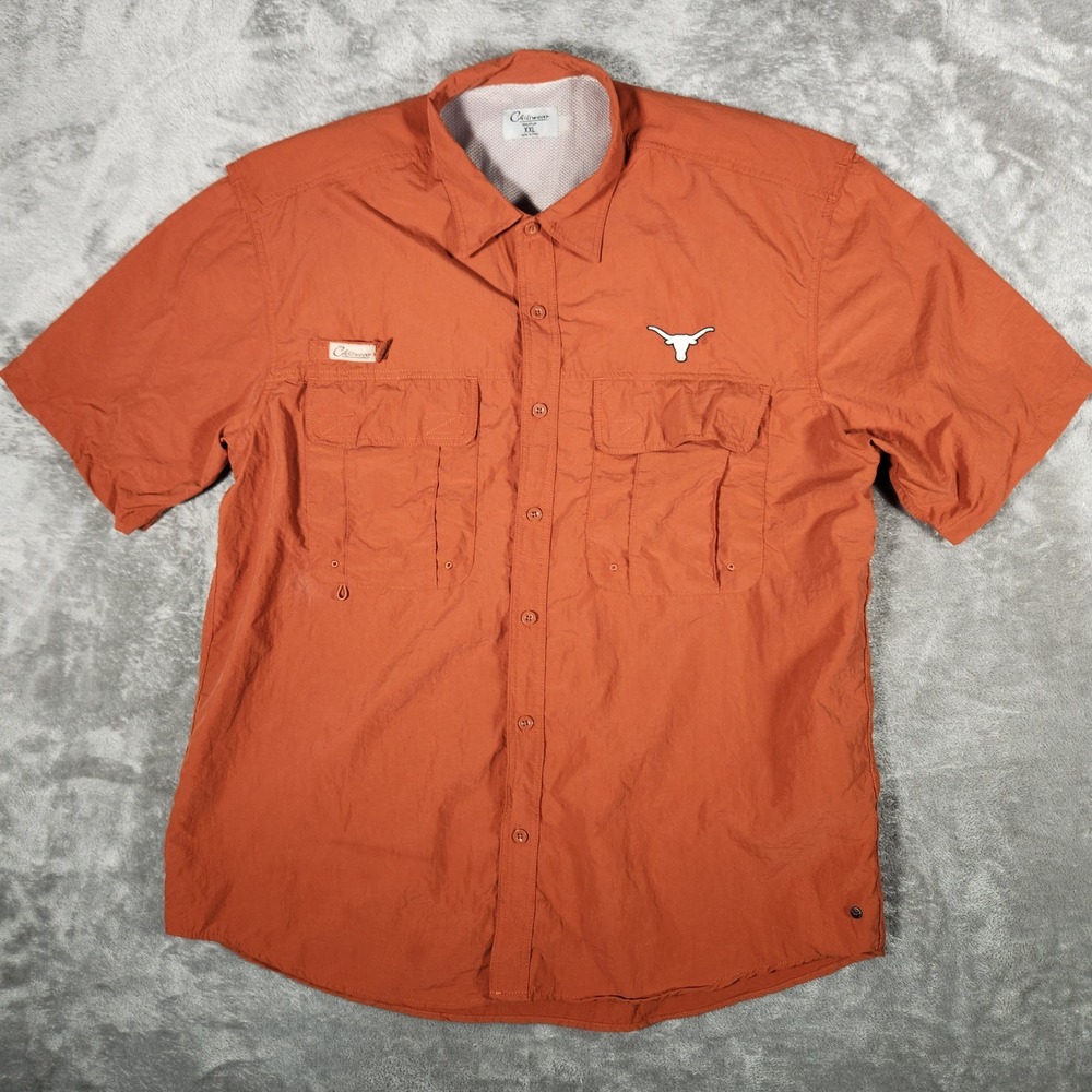 Texas Longhorns Shirt Mens XXL Burnt Orange NCAA Football Chiliwear EUC